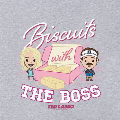 Ted Lasso Biscuits with the Boss Adult Short Sleeve T-Shirt