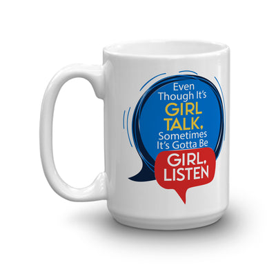 Ted Lasso Girl Talk White Mug