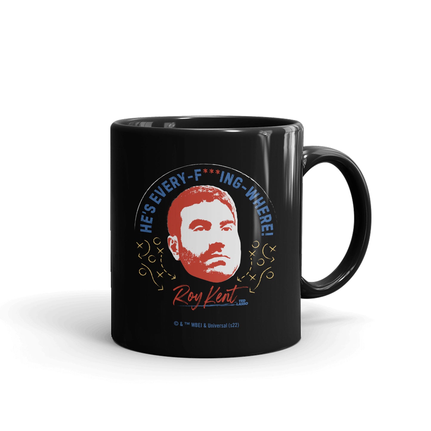 Ted Lasso Every F***ing Where Black Mug