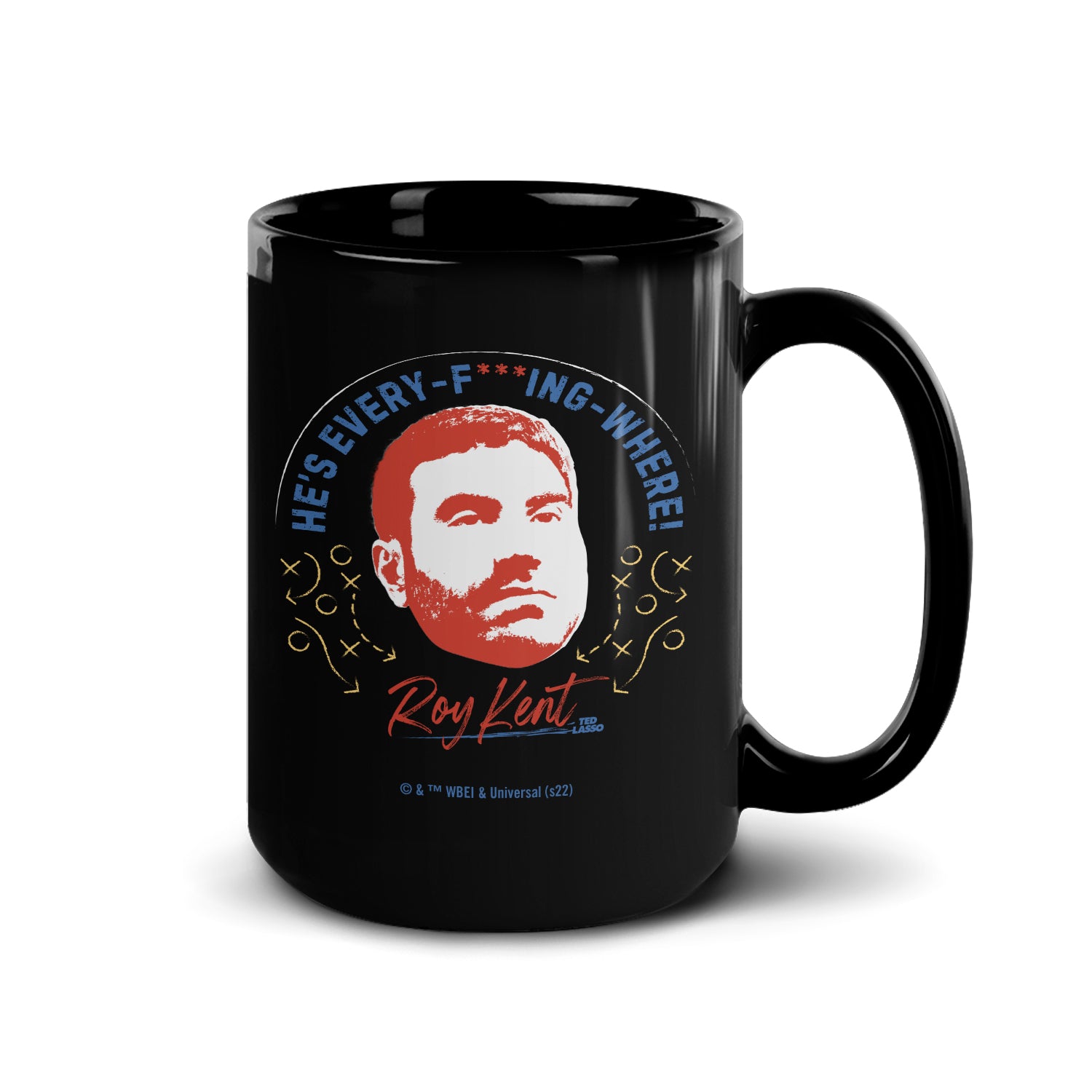 Ted Lasso Every F***ing Where Black Mug