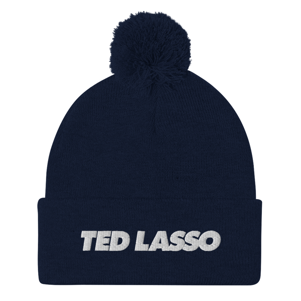 Ted Lasso Logo Pom Pom Knit Beanie