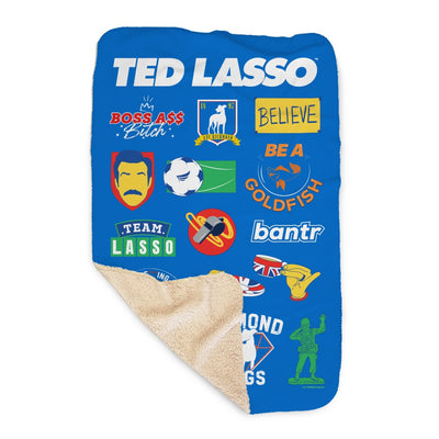 Ted Lasso Mashup Sherpa Blanket