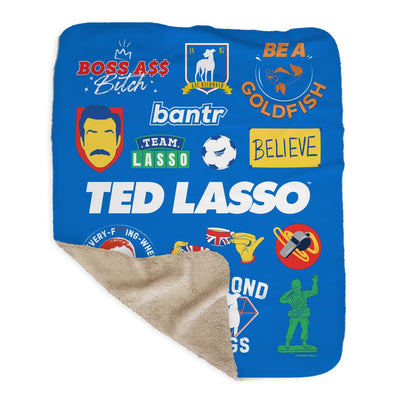 Ted Lasso Mashup Sherpa Blanket
