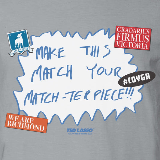Ted Lasso Make This Match Your Match-ter piece Adult Short Sleeve T-Shirt