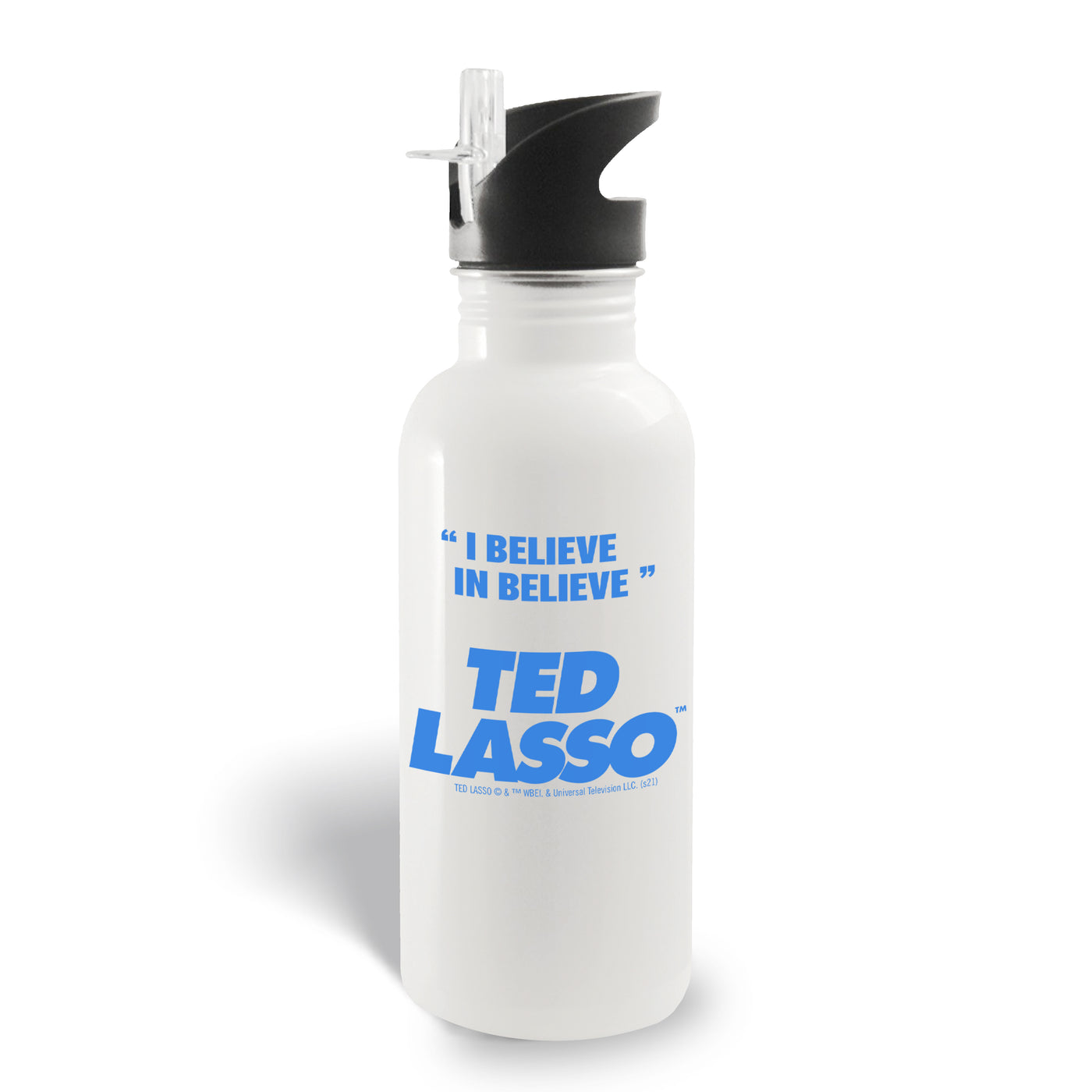 Ted Lasso Ted-ism 20 oz Screw Top Water Bottle with Straw