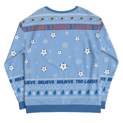 Ted Lasso Ugly Holiday Unisex Crew Neck Sweatshirt