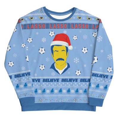Ted Lasso Ugly Holiday Unisex Crew Neck Sweatshirt