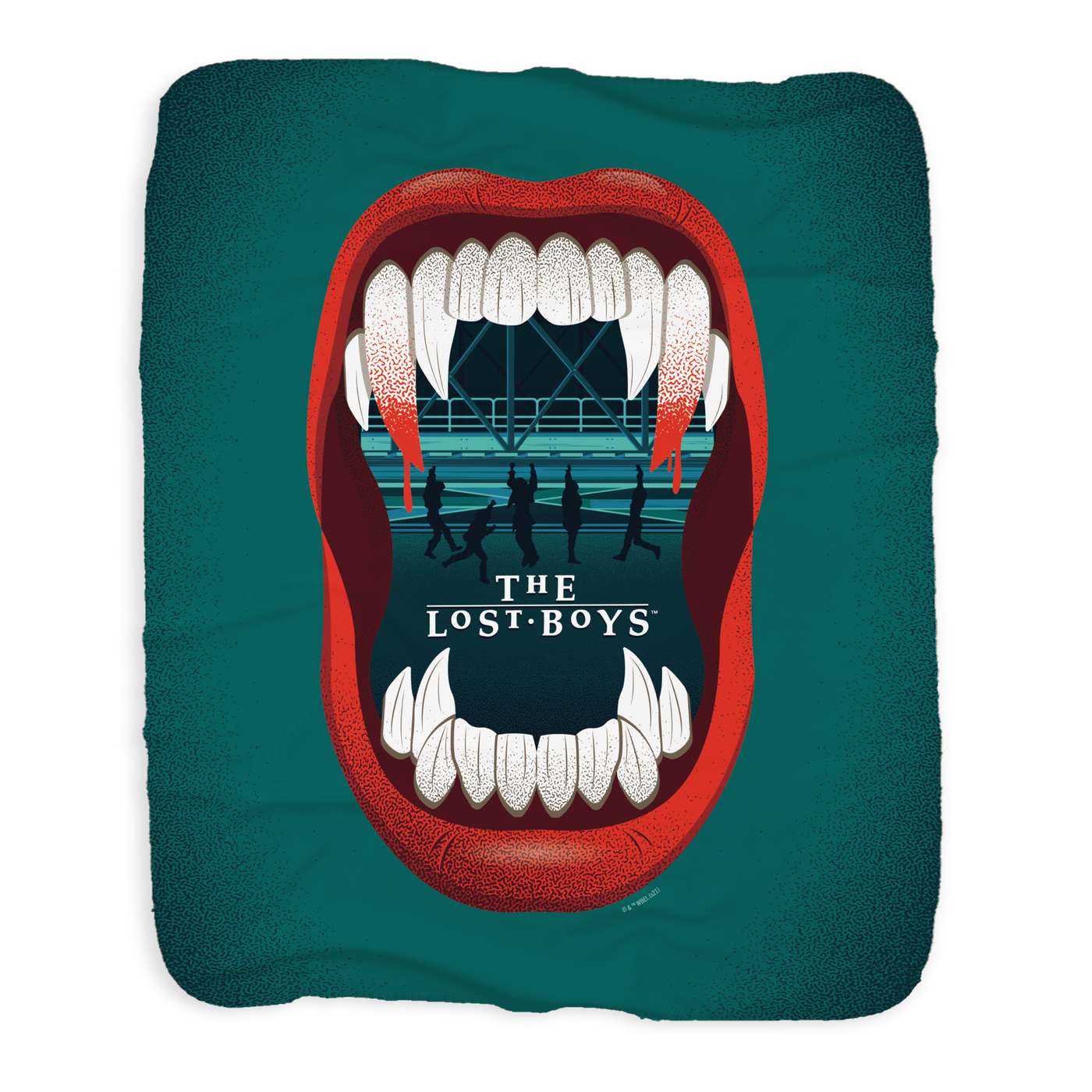 The Lost Boys Chompers Sherpa Blanket