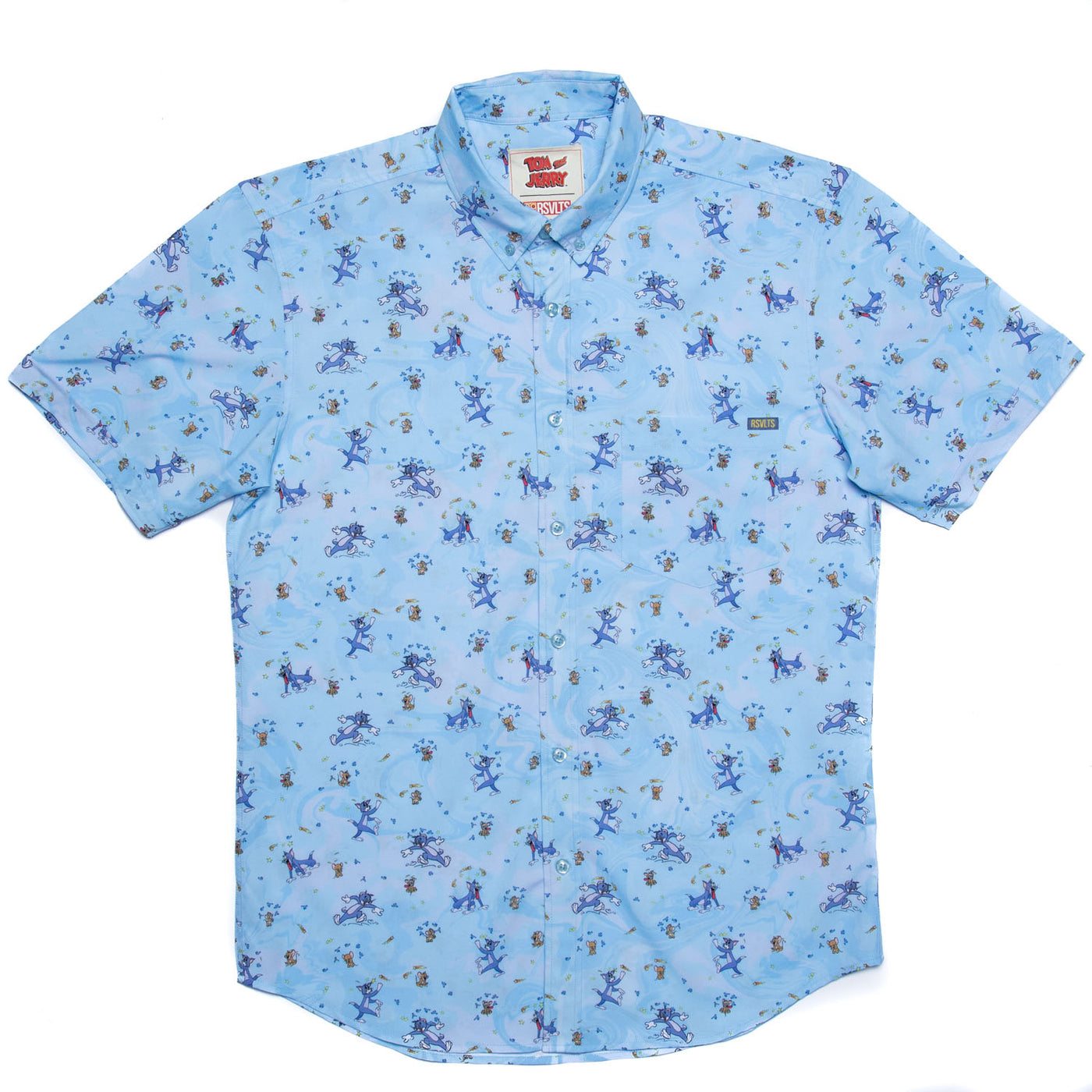 Tom and Jerry Dazed and Confused Button Down Shirt