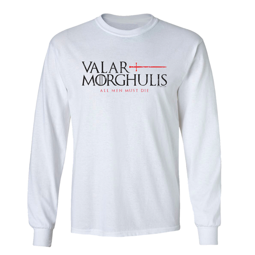 Game of Thrones Valar Morghulis Adult Long Sleeve T-Shirt