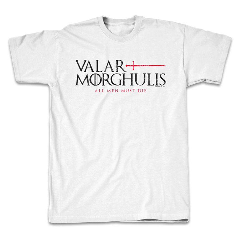 Game of Thrones Valar Morghulis Adult Short Sleeve T-Shirt