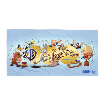 Exclusive WB 100 Gold Logo Looney Tunes Beach Towel