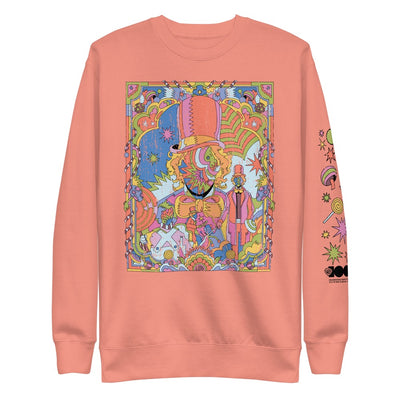 WB 100 Artist Series Raul Urias Willy Wonka and The Chocolate Factory Adult Sweatshirt