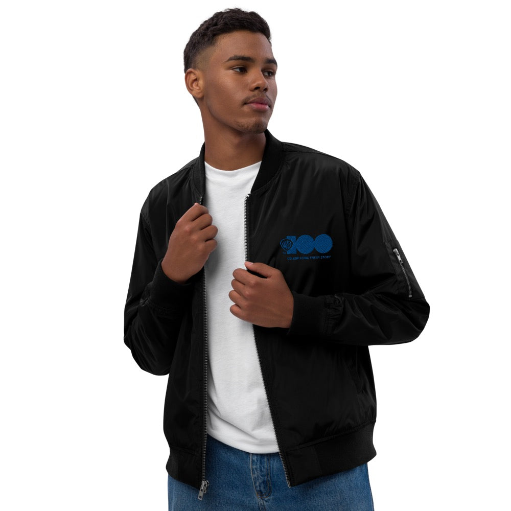 WB 100 Warner Bros. Shield Bugs Bunny Bomber Jacket