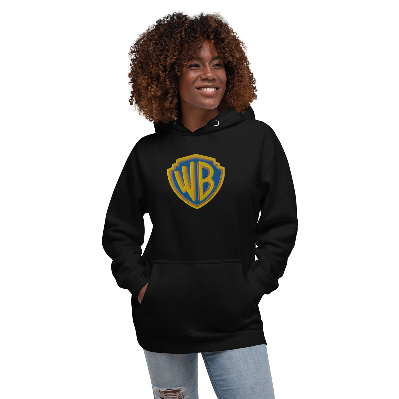 WB Shield Embroidered Adult Hoodie
