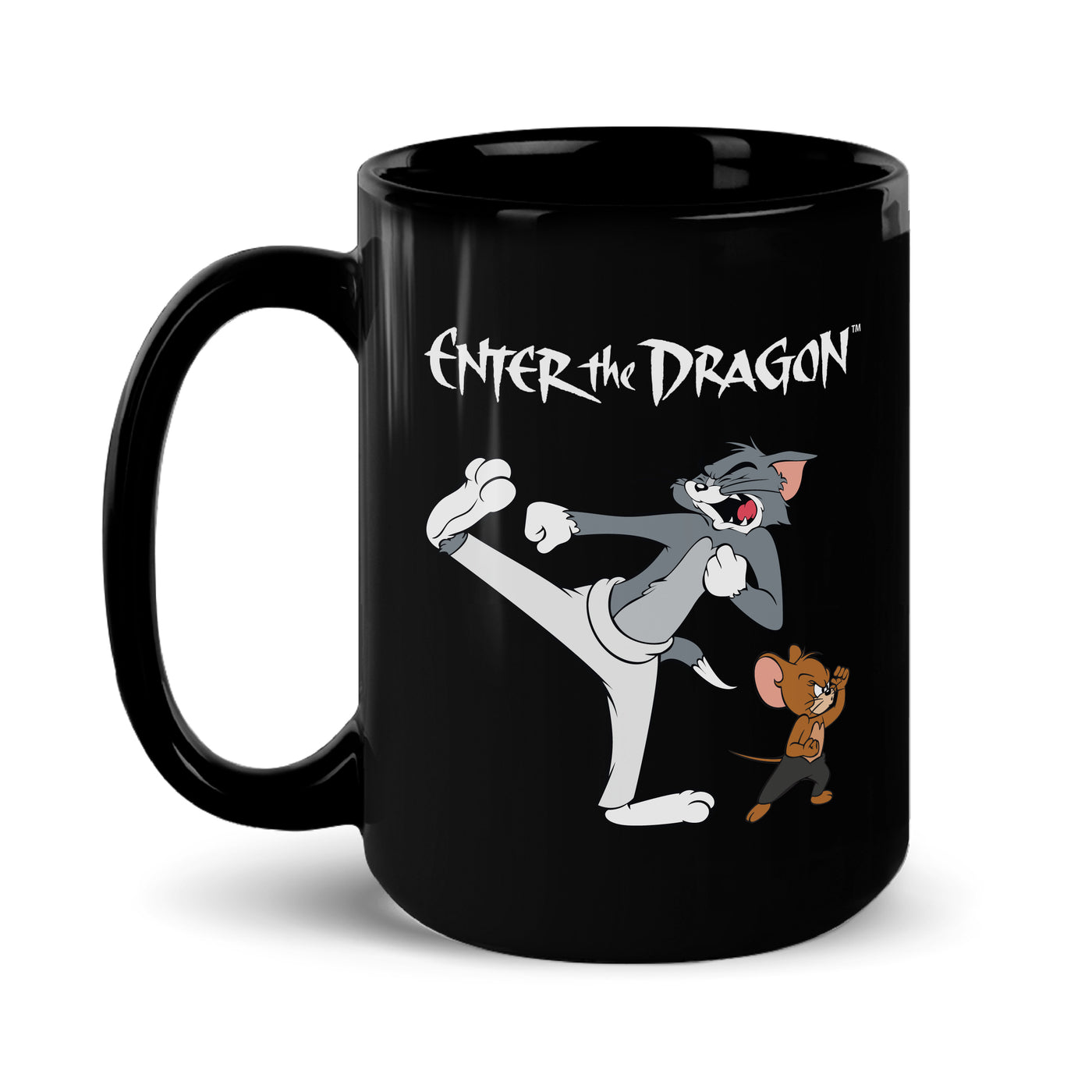 WB 100 Tom and Jerry x Enter the Dragon Black Mug