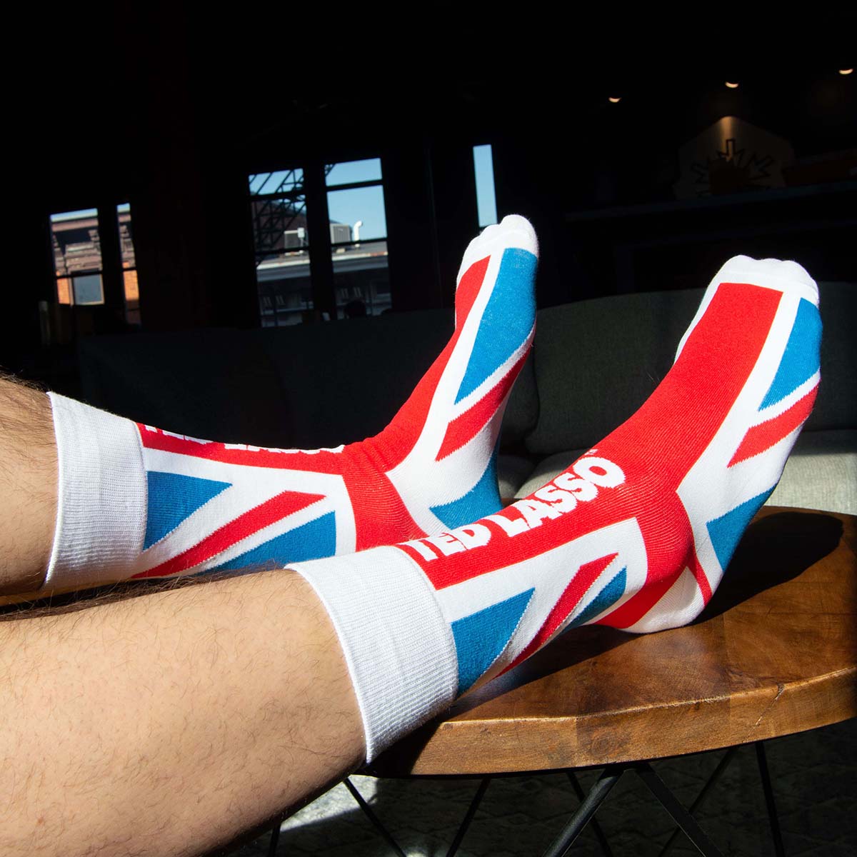 Ted Lasso Union Jack Knit Socks