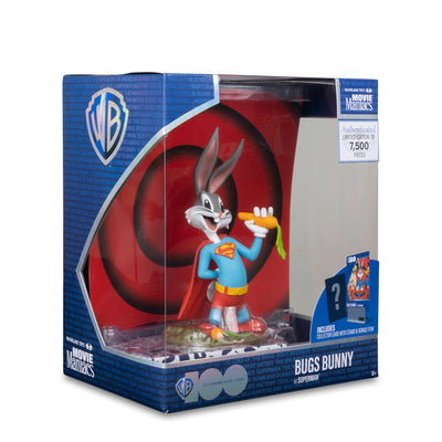 WB 100 Bugs Bunny as Superman 7 Inch Movie Maniacs Figure by McFarlane