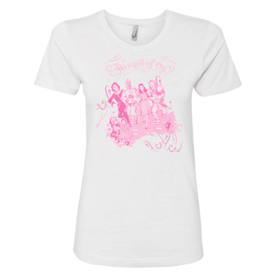 The Wizard of Oz Pink Group Shot Women's Short Sleeve T-Shirt