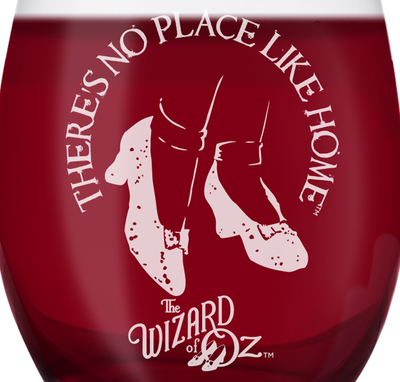 The Wizard of Oz No Place Like Home Laser Engraved Stemless Wine Glass