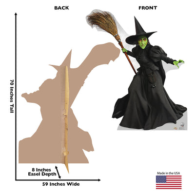 The Wizard of Oz Wicked Witch of the West Cardboard Cutout Standee