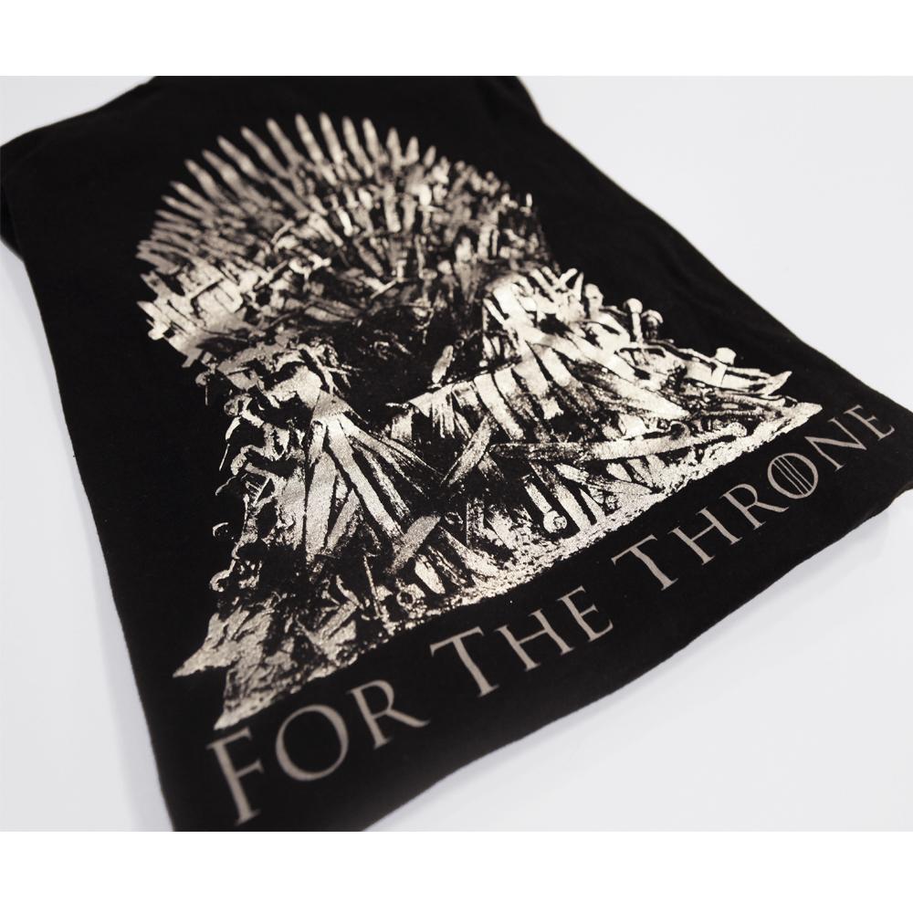 For the Throne Silver Foil Throne Tee from Game of Thrones